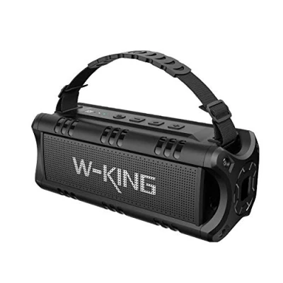Afbeelding van W KING Bluetooth luidspreker, 30 draagbare draadloze luidsprekers waterdicht, 24 uur speeltijd, krachtige bas, NFC, TF kaart, USB weergave luide luidspreker voor thuis, feest, buiten