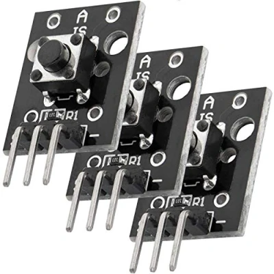 Afbeelding van AZDelivery 3 x KY 004 Druktoets Module Sensorknop Hoofdschakelaar Sleutelschakelaar compatibel met Arduino Inclusief E Book!