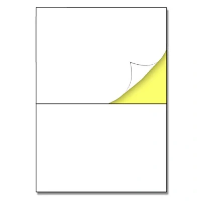 Afbeelding van 2 per Vel, 25 Vellen A4 Zelfklevende Etiketten Stickers Labels Bedrukbaar Witte, Laser &amp; Inkjet Printable 148,5 x 210 mm