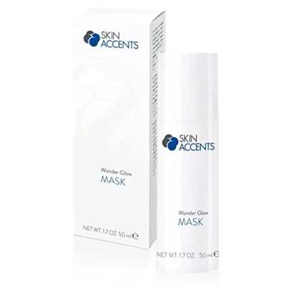 Afbeelding van inspira: cosmetics Skin Accents Wonder Glow Gezichtsmasker op crèmebasis, huidgladmakend, werkt direct overnight masker, 50 ml
