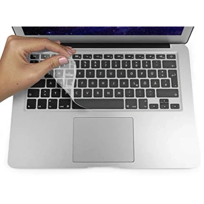 Afbeelding van MyGadget toetsenbordbeschermer QWERTZ voor Apple MacBook Air 13&quot; &amp; Pro Retina 13/15 inch siliconen hoes Duits toetsenbord transparante siliconenbeschermer
