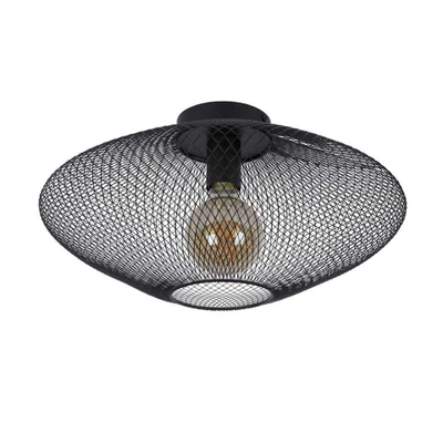 Afbeelding van Lucide MESH Plafonnière Ø 45 cm 1xE27 Zwart