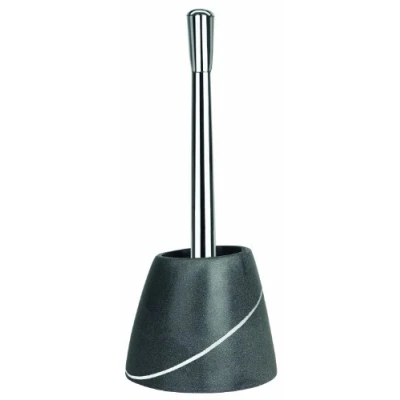 Afbeelding van Spirella Etna, toiletborstel in steenlook, van polyresin, 17 x 13 19 cm, grijs