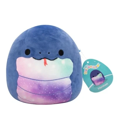 Afbeelding van Squishmallows SQCR06582 Herman de slang 19 cm, officieel Jazwares pluche, superzacht knuffeldier