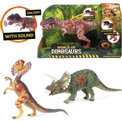 Afbeelding van World of Dinosaurs Triceratops, Beweegbare met Geluid