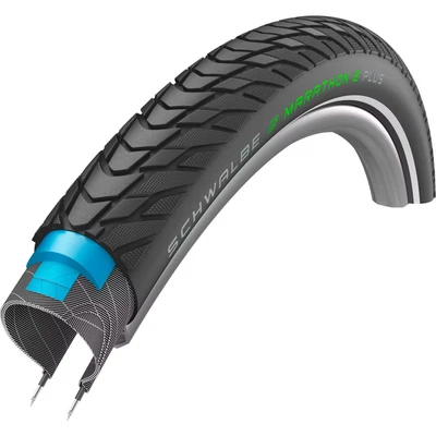 Afbeelding van Schwalbe Buitenband Marathon E Plus 28 inch BikeTotaal.nl Zwart
