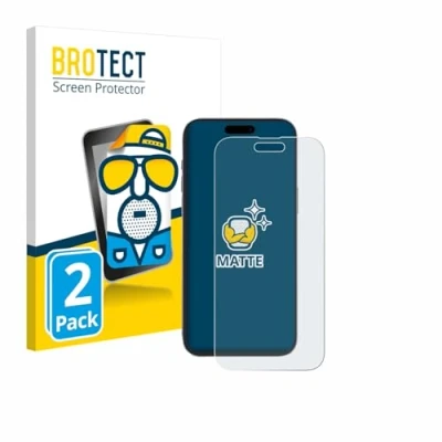 Afbeelding van BROTECT Screenprotector voor Apple iPhone 14 Pro Max Folie Beschermfolie matte (2 Stuks)