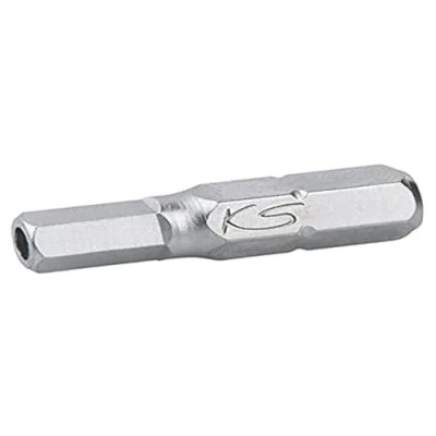Afbeelding van KS Tools 911.2947 1/4&quot; Bit binnenzeskant met boring, 25mm, 5mm, 5 per pak