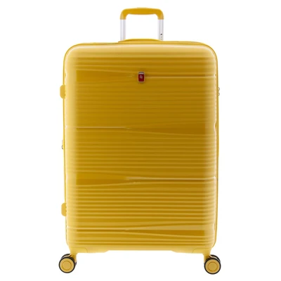 Afbeelding van Gladiator Bionic Grote Koffer 76 cm 100/110 liter Expandable TSA slot Eco Friendly Recyclebaar PP Geel