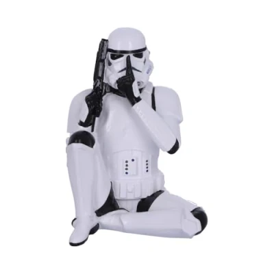 Afbeelding van Nemesis Now Star Wars Stormtrooper Speak no Evil Beeld Wit 10cm