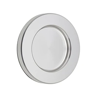 Afbeelding van Schuifdeurgreep TEYO inox look Ø 70 x 8 mm zelfklevend (3M VHB) Meubelgreep schaalgreep voor glazen deuren &amp; kamerdeuren Handgreepschaal om op te kleven Glasdeurgreep van SOTECH