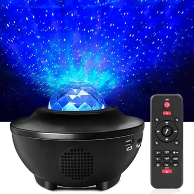 Afbeelding van Fuqiduo Led sterrenhemelprojector, Galaxy projector met afstandsbediening, sterrenlichtprojector bluetooth luidspreker, sterren/watergolven, voor kinderen en volwassenen, geboortedag cadeau