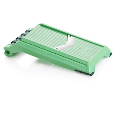 Afbeelding van Genius Nicer Dicer Chef Speed Slicer verstelbare schaaf incl. mobiele telefoon hopper (2 delen) voor het snijden van dunne schijven (1 5 mm) komkommerschaaf groenteschaaf groentesnijder
