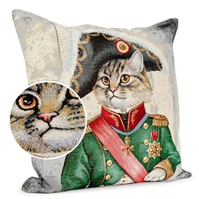 Afbeelding van ANRO Kussensloop Kussen Sofakussen Kussenslopen Kussenhoes Gobelin Napoleon 45 x cm met vulling