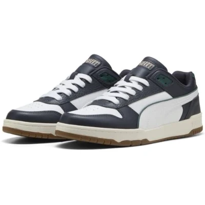 Afbeelding van PUMA Unisex RBD Game Low Sneaker, New Navy White Dark Mirte, 10 UK, Myrtle, 44.5 EU