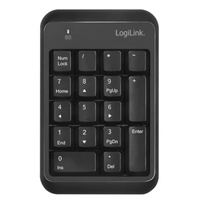 Afbeelding van LogiLink ID0201 Draadloos (Bluetooth V5.1) Keypad, zwart