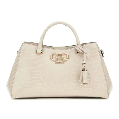 Afbeelding van GUESS handtas schoudertas Salinge Luxury Satchel Taupe
