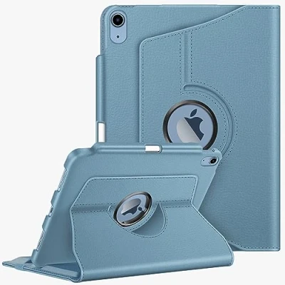 Afbeelding van FINTIE Roterende hoes compatibel met iPad 10e generatie (model 2022) 10,9 inch 360 graden draaibare beschermhoes potloodhouder, automatisch waken/slapen, oceaanblauw