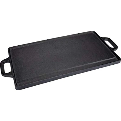 Afbeelding van Baumalu gietijzeren dubbelzijdige bakplaat / grillplaat /plancha 42 x 23