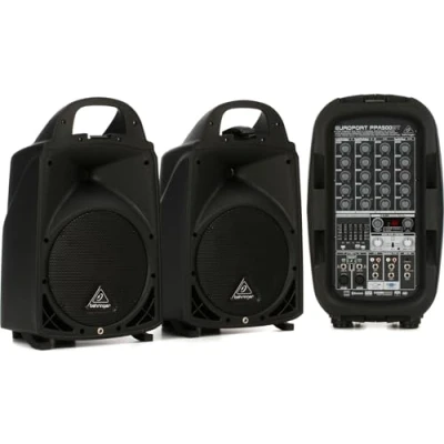 Afbeelding van Behringer Passieve PA luidsprekerset PPA500BT In (Passief, 1x 500 W), Monitorluidspreker, Zwart