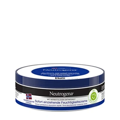 Afbeelding van Neutrogena Noorse Formule Deep Moisture Direct intrekkende vochtinbrengende crème (6 x 200 ml), niet vette handcrème met glycerine, voor droge huid