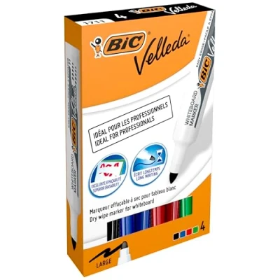 Afbeelding van BiC VELLEDA Whiteboard Bullet 1711 Marker 1.9mm Zwart (Box 12)_PARENT_SPIG9