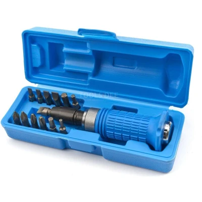 Afbeelding van HBM 14 Delige Slagschroevendraaier Set met Soft Grip Anti Slip Handvat