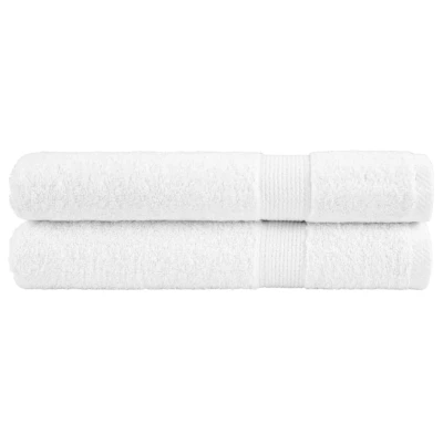 Afbeelding van Saunadoeken 2 st hoogwaardig 600 g/m 80x200 cm 100% katoen wit