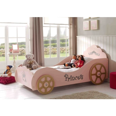 Afbeelding van LUCEVI Carbeds Princess Pinky 90x200cm Roze