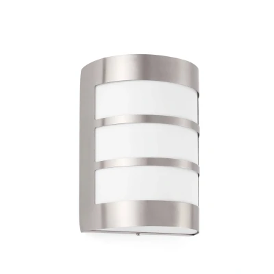 Afbeelding van Faro Lighting Cela 1 Light Buiten wandlamp Mat Nikkel IP54, E27