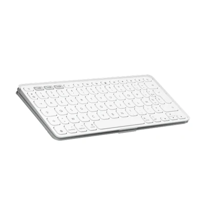 Afbeelding van Logitech Keys To Go 2 Draadloos Tablettoetsenbord Geschikt voor iPad, iPhone, Mac Qwerty US Pale Grey