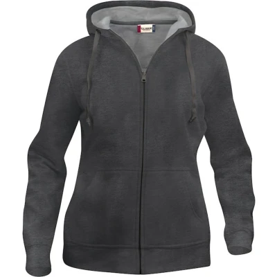 Afbeelding van Clique Basic Hoody Full Zip Women 021035 Grijs melange