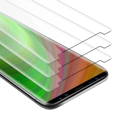 Afbeelding van Cadorabo 3x Screenprotector geschikt voor Samsung Galaxy NOTE 8 in KRISTALHELDER Tempered Display Pantser Film
