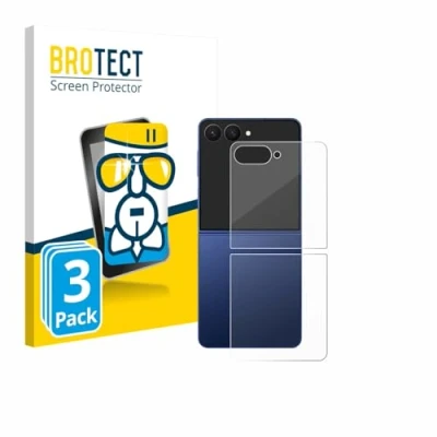 Afbeelding van BROTECT Screenprotector voor Samsung Galaxy Z Flip 7 (Achterkant) Folie Beschermfolie Beschermglas transparant (3 Stuks)