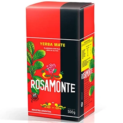 Afbeelding van Rosamonte Yerba Mate Thee Traditioneel 500g + Geschenk Steekproef (40g):Rijk aan Antioxidanten, Vitamines, Versnelt de Stofwisseling, Suikervrij Argentinië