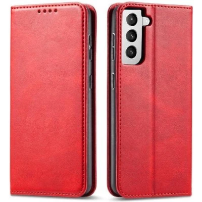 Afbeelding van Casecentive Leren Wallet case Luxe Samsung Galaxy S21 rood