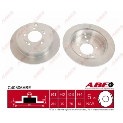 Afbeelding van ABE Remschijven C40506ABE