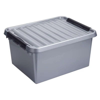 Afbeelding van SUNWARE Q Line Box 36 liter 50 x 40 26cm zilver/zwart