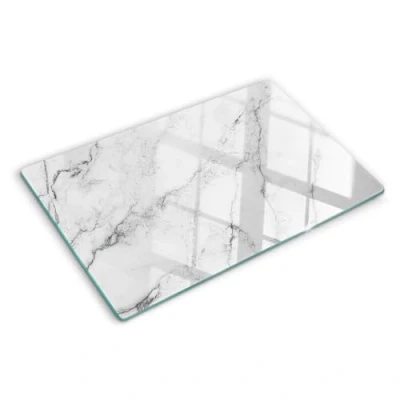Afbeelding van Tulup Glazen snijplank 80x52cm Fornuisafdekplaat Kookplaatafdekking Gehard glas Antislip keuken Achterwand