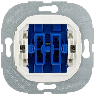 Afbeelding van REV 0299320006 Serieschakelaar Inzetstuk Technik Wit, Blauw