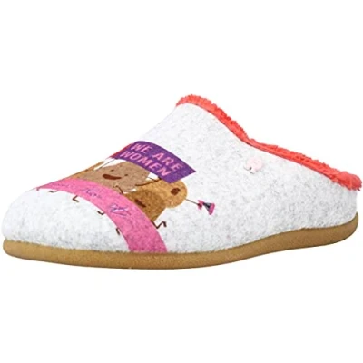 Afbeelding van HOT POTATOES eitzing pantoffels voor dames, Grijs, 41 EU