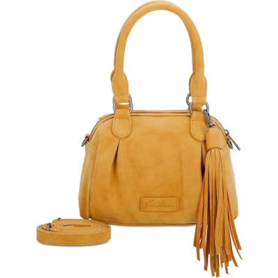 Afbeelding van Fritzi aus Preußen Handtas Schoudertas Vintage Babe01 Crossbody Bag Honey Mustard Mosterdgeel