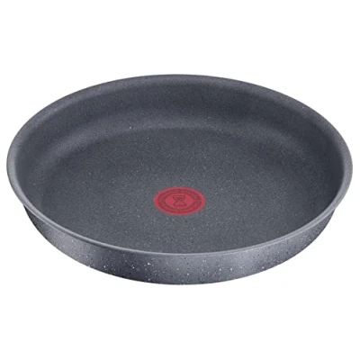 Afbeelding van Lagostina Ingenio Mineris Green braadpan Ø 24 cm, 100% gerecycled, voor gas, oven en inductie, met kookweergave, bruikbaar afneembare handgreep