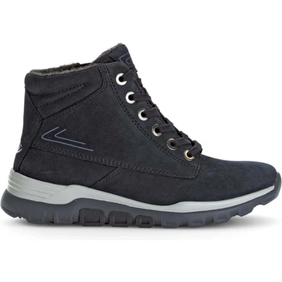 Afbeelding van Gabor Rollingsoft Snowboots, Dames, Maat: 38.5, Blau Leer en textiel