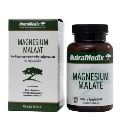 Afbeelding van Nutramedix Magnesium Malaat, 120 Veg. capsules