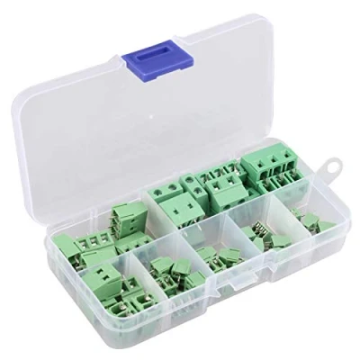 Afbeelding van HALJIA 40 STKS PCB Schroef Terminal Block Universele 2 Pin/3 Pin 2.54mm 3.81mm 5mm 7.5mm Pitch Mount Connector Groen (2 Pin: 7.5mm/ 3 5pcs