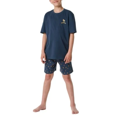 Afbeelding van Schiesser KURZ SET Pyjama voor kinderen, Maat: 140, Graphit