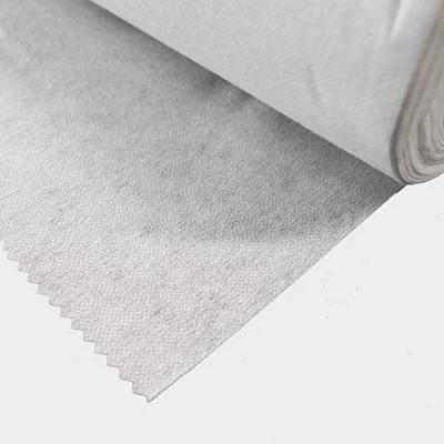 Afbeelding van Zacht handvat middelgroot, wit, smeltbaar strijkijzer op Interfacing, 2 meter x 90cm breed (niet geweven)