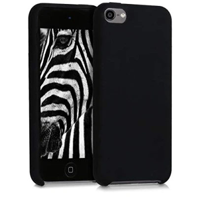 Afbeelding van kwmobile hoes geschikt voor Apple iPod Touch 6G / 7G (6de en 7de generatie) Beschermhoes mediaspeler Backcover in zwart