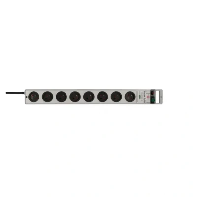 Afbeelding van Brennenstuhl Super Solid 13.500A Stekkerdoos 8 Voudig Zilver 2,5M H05Vv F 3G1,5 *Fr*